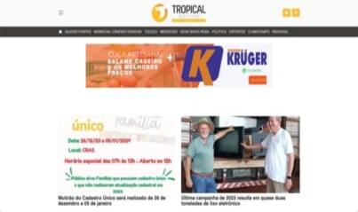 Site do Tropical Notícias